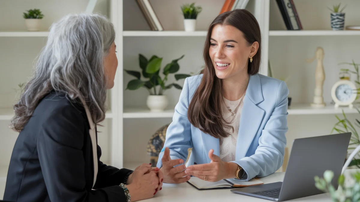 Business leaders in conversation